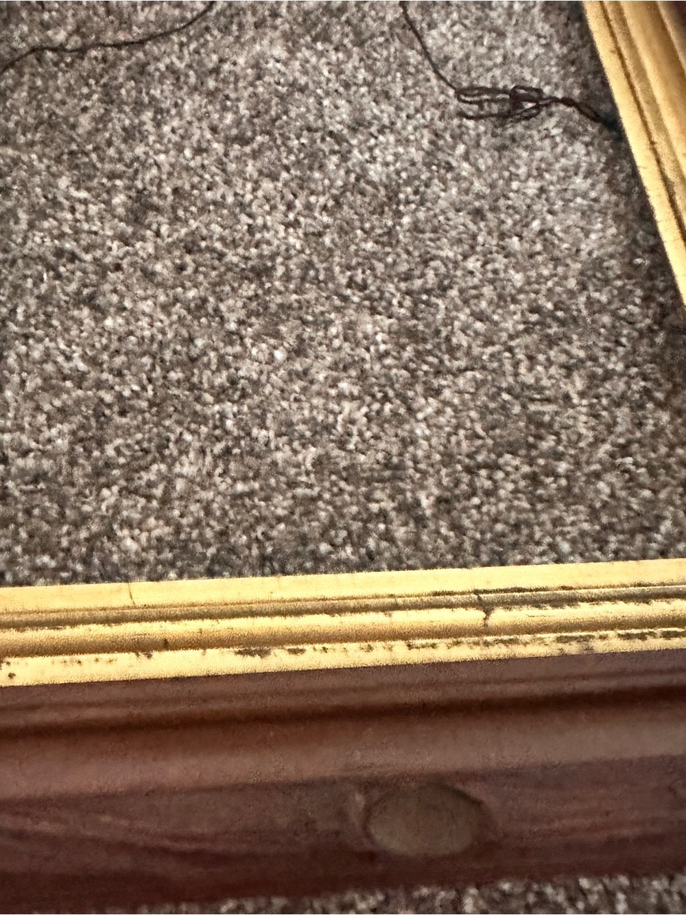 Vintage Victorian 8x10 wood frame with gold - Picture 2 of 8